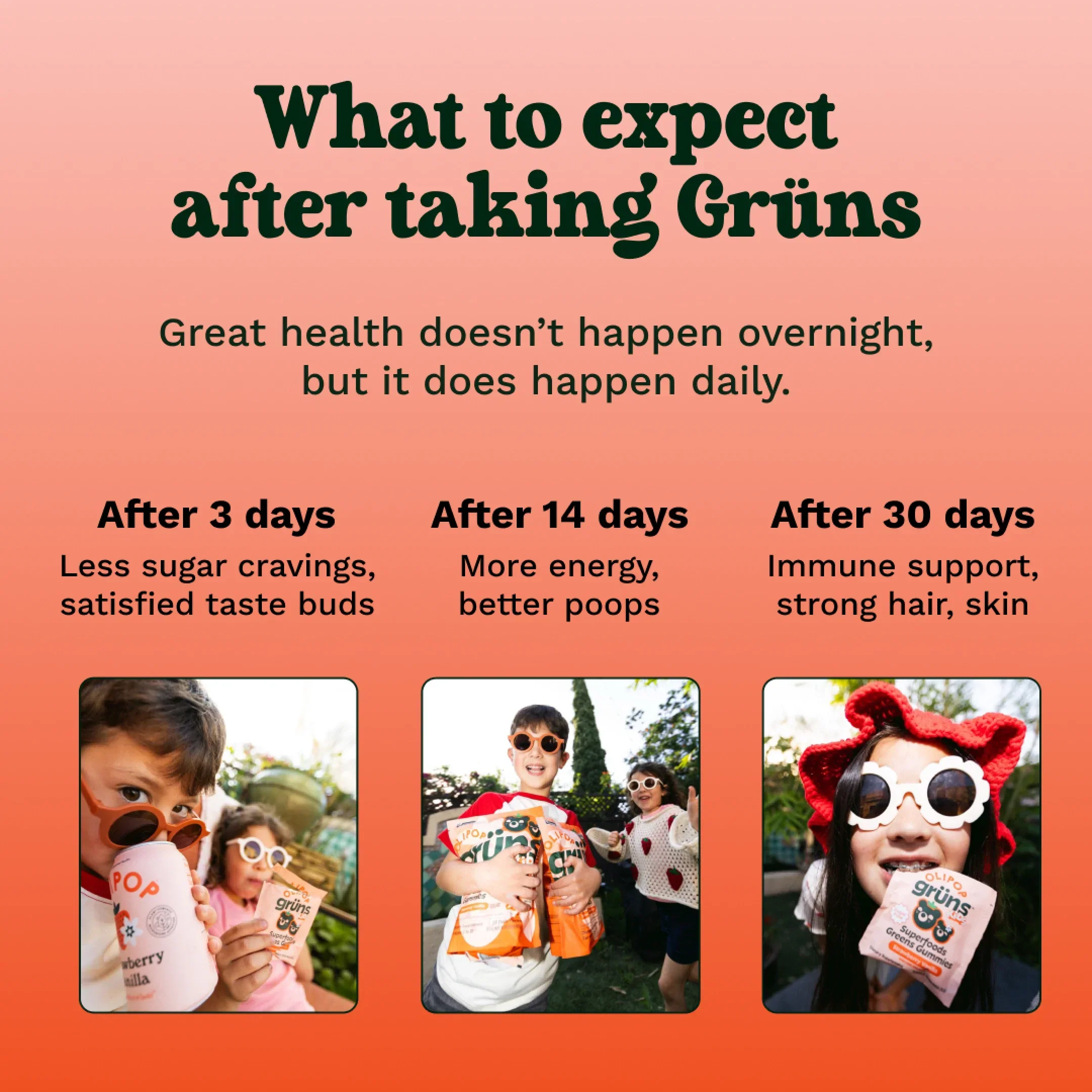 Grüns Kids OLIPOP® - Active Kids