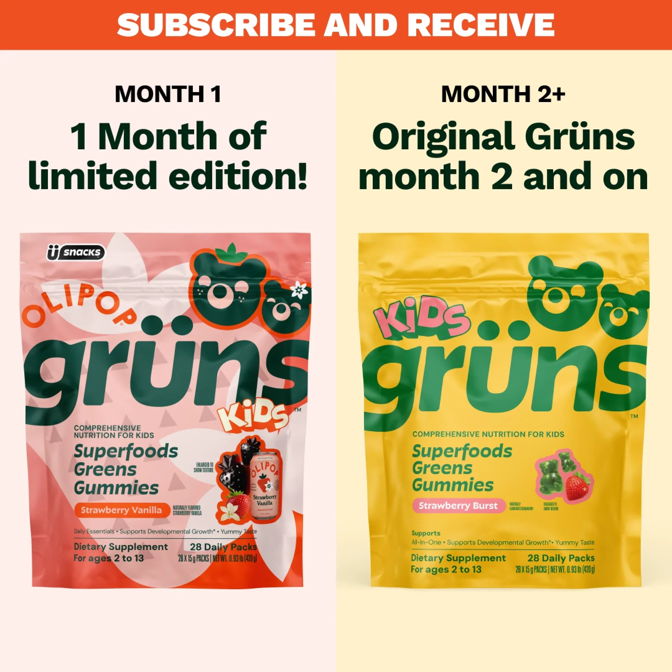 Grüns Kids OLIPOP® - Active Kids